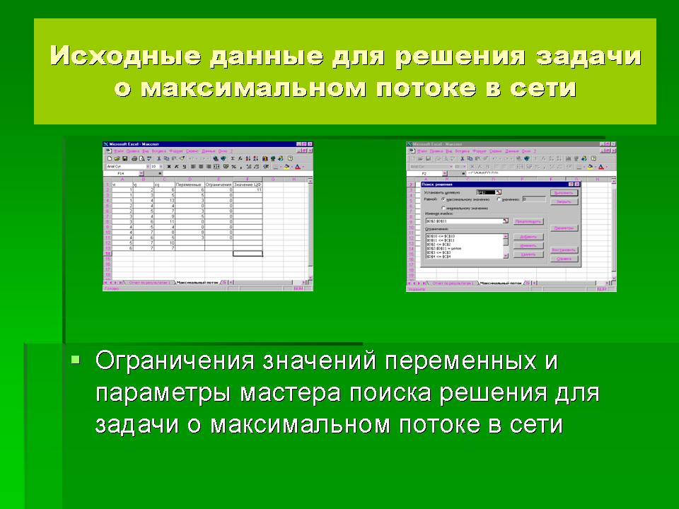 Задачи оптимизации в ms excel. Задачи оптимизации в ms excel