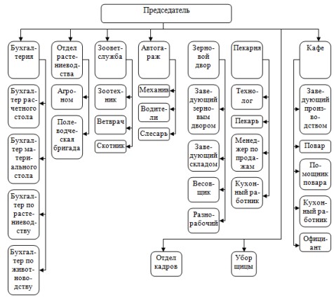 Рисунок 17 – Организационная структура СПК «Искра»
