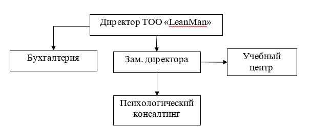 Организационная структура ТОО «LeanMan»